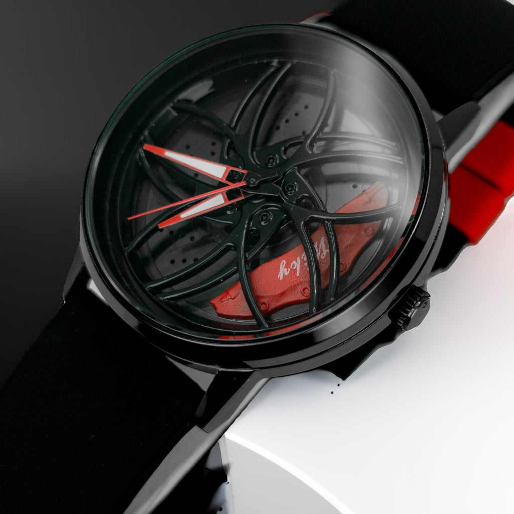 Trendy Rim Watch Red Dial