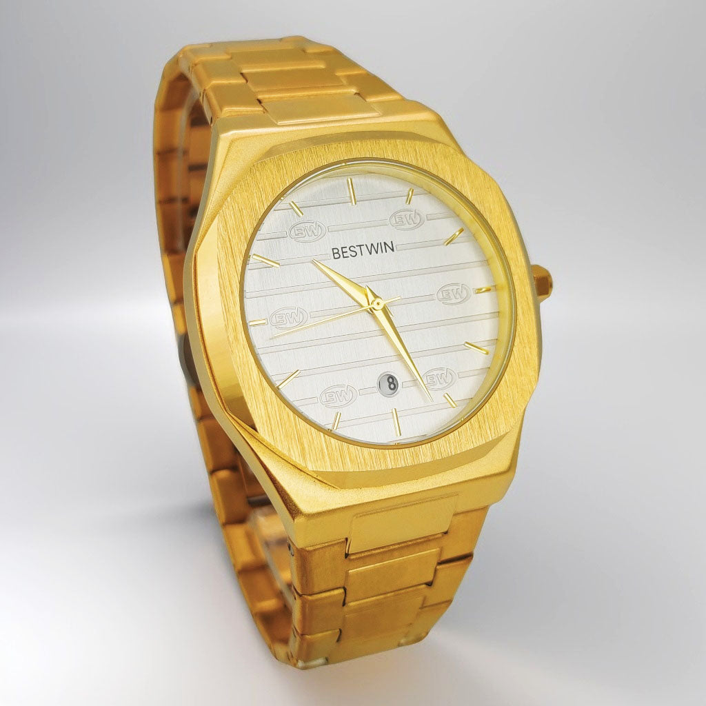 Gold n Silver Chain Watch For Men