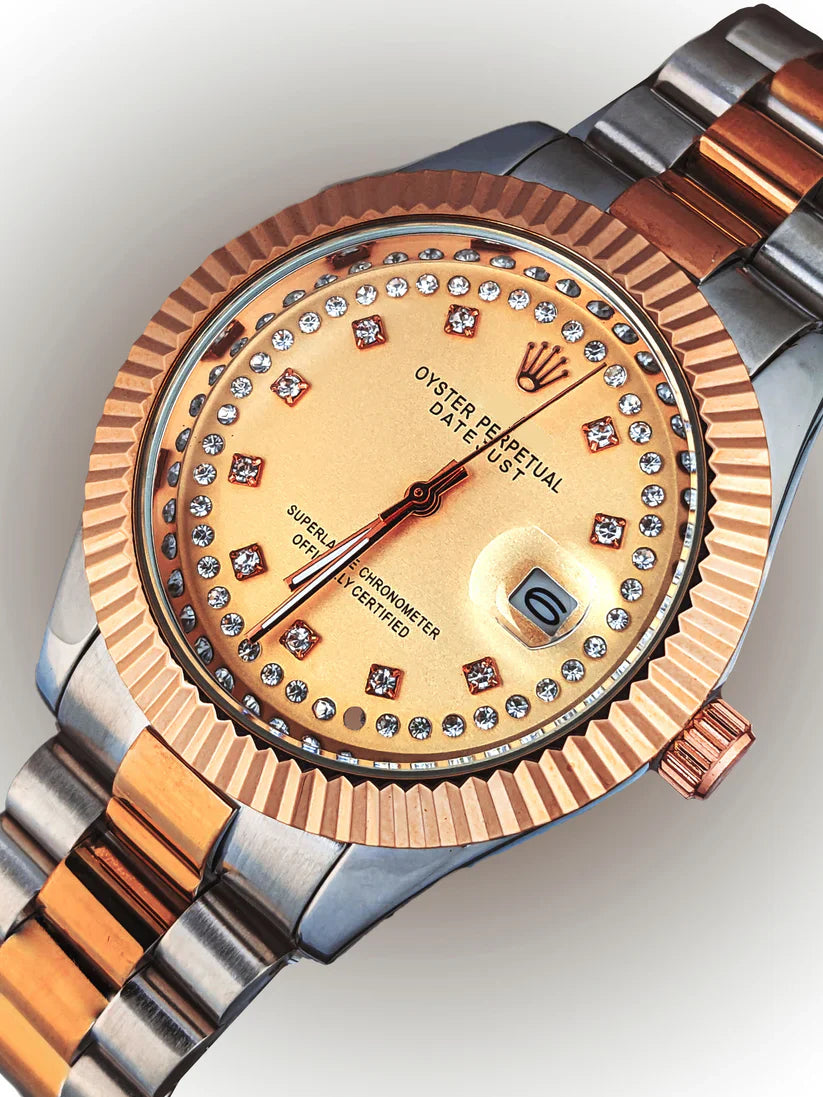 R RoseGold Watch