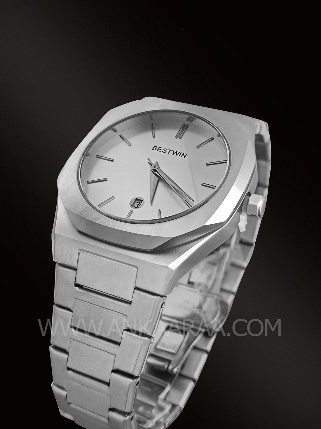 Silver Chain Watch For Men