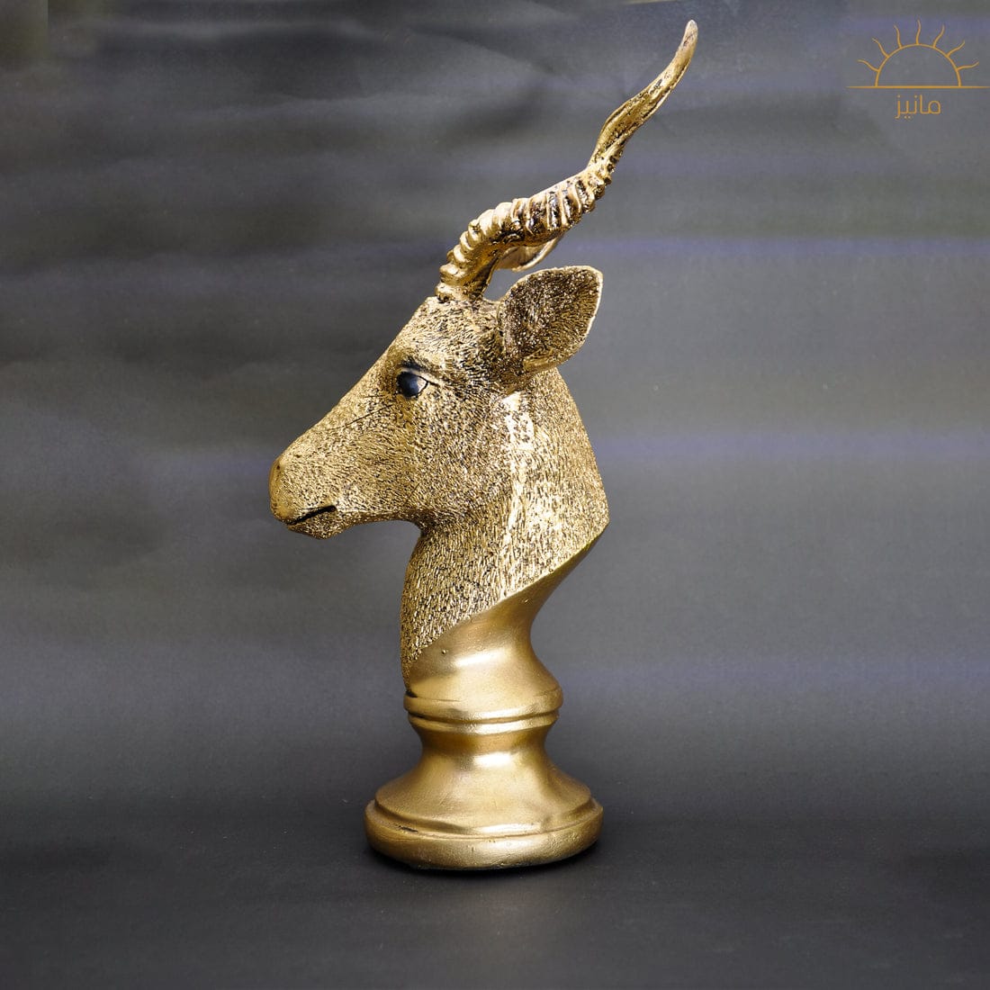 Resin Antique Deer Face Showpiece for Home Decor, Dust With Dry Cloth, Packaging Type: Box Packaging
